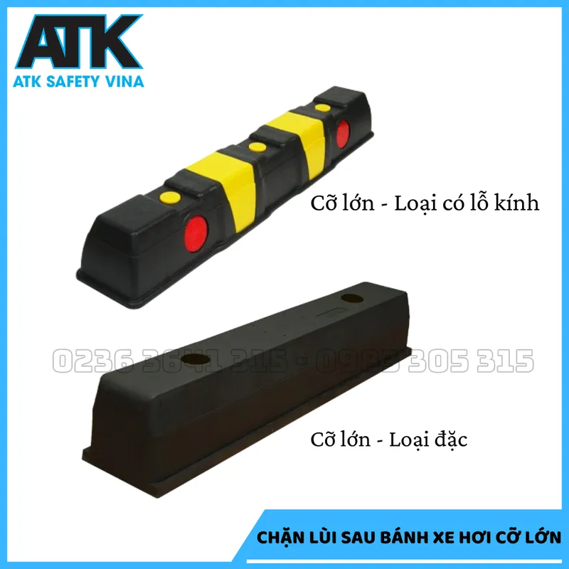 Sản phẩm Chặn lùi sau bánh xe hơi_cỡ lớn_1710301193 — Thiết Bị An Toàn Giao Thông Safety Vina - Công Ty TNHH ATK Safety Vina — MST 0402154169