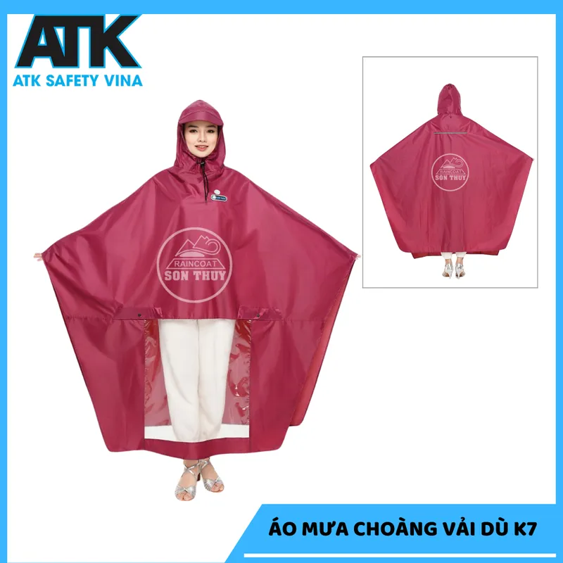 Sản phẩm Áo mưa choàng vải dù K7_1711938565 — Thiết Bị An Toàn Giao Thông Safety Vina - Công Ty TNHH ATK Safety Vina — MST 0402154169