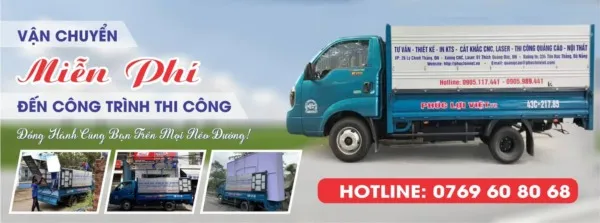 Sản phẩm van chuyen mien phi — Công Ty TNHH Quảng Cáo Nội Thất Phúc Lợi Việt — MST 0402181902