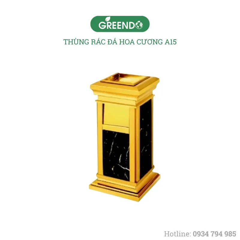 Sản phẩm thung rac da hoa cuong A15 10 — Công Ty TNHH Thiết Bị Greendo — MST 0402260664