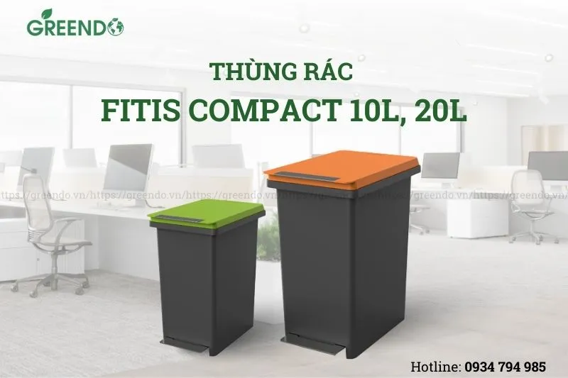 Sản phẩm thung rac fitis compact 10L 20L — Công Ty TNHH Thiết Bị Greendo — MST 0402260664
