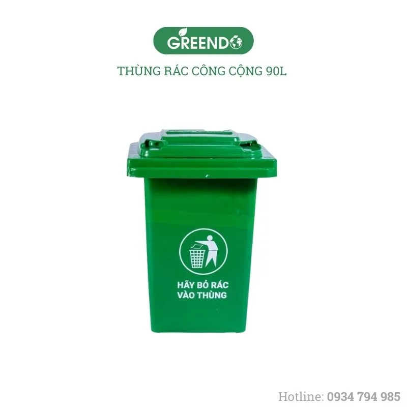 Sản phẩm thung rac cong cong 90l 1 — Công Ty TNHH Thiết Bị Greendo — MST 0402260664
