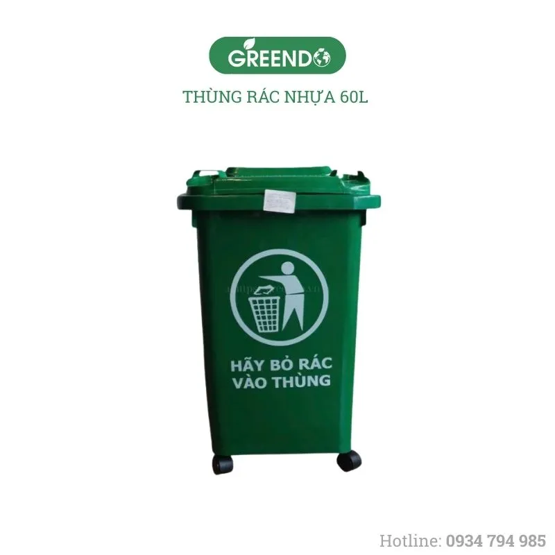 Sản phẩm thung rac nhua 60l 4 — Công Ty TNHH Thiết Bị Greendo — MST 0402260664