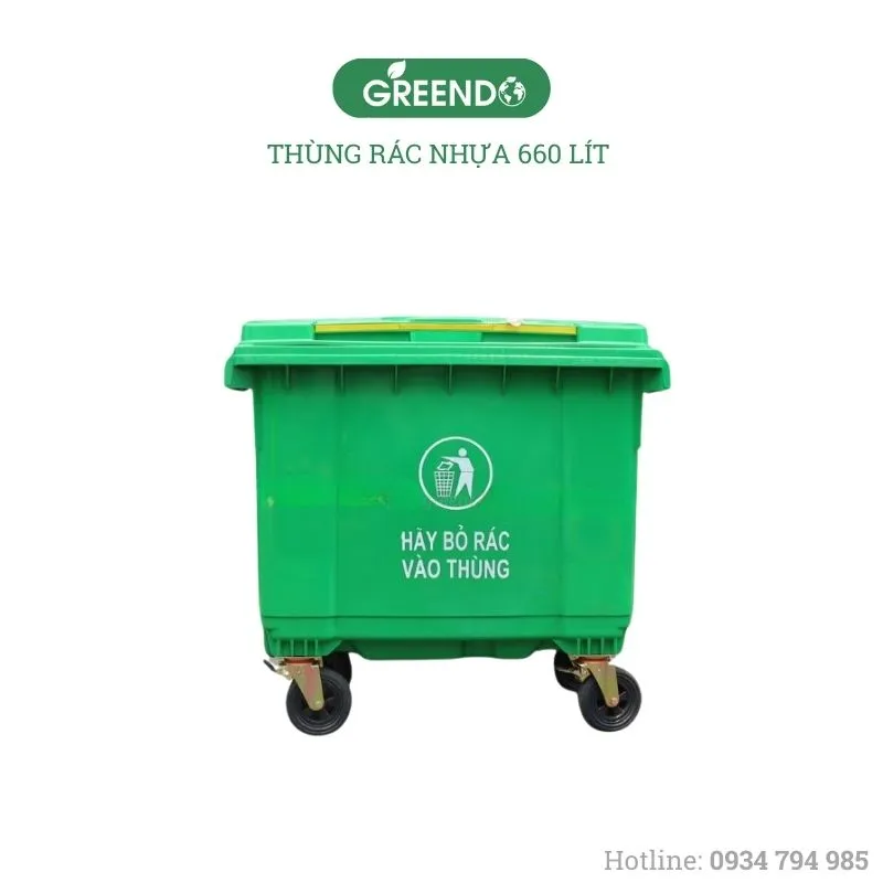 Sản phẩm thung rac nhua 660 lit 1 — Công Ty TNHH Thiết Bị Greendo — MST 0402260664