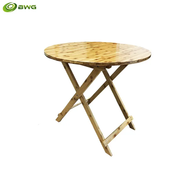 Sản phẩm Round Folding Bamboo Table Vietnam 1 — Công Ty TNHH Tre Công Nghiệp Tiến Phát — MST 0500231189