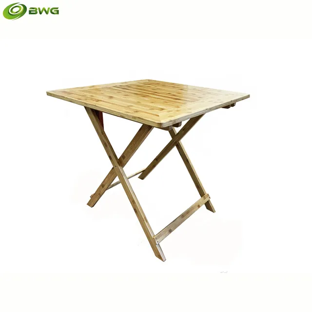 Sản phẩm Square Folding Bamboo Table Vietnam 1 — Công Ty TNHH Tre Công Nghiệp Tiến Phát — MST 0500231189