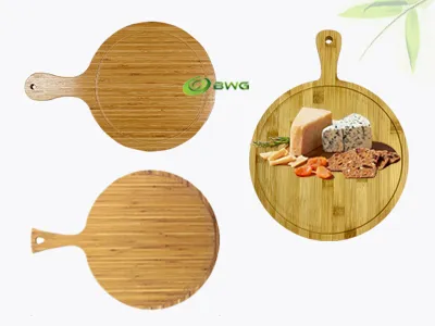 Sản phẩm CB42 43 52 Round Bamboo serving boards Vietnam — Công Ty TNHH Tre Công Nghiệp Tiến Phát — MST 0500231189