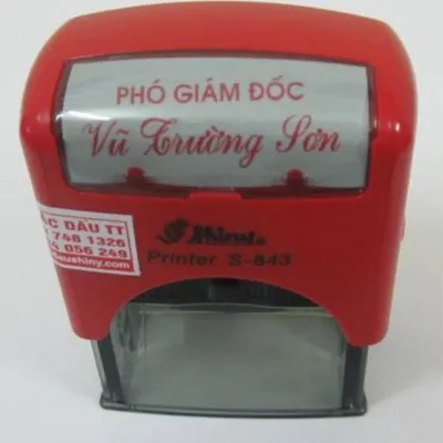 Sản phẩm khac dau chuc danh — Khắc Dấu Ngọc Sơn - Công Ty TNHH Sản Xuất Và Thương Mại Ngọc Sơn — MST 0500463239