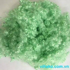 Sản phẩm 6D Hollow Conjugate Polyester Staple Fiber Green — Bông Gòn Việt Hàn TLP - Công Ty Cổ Phần Sản Xuất Và Thương Mại Việt Hàn TLP — MST 0500572326