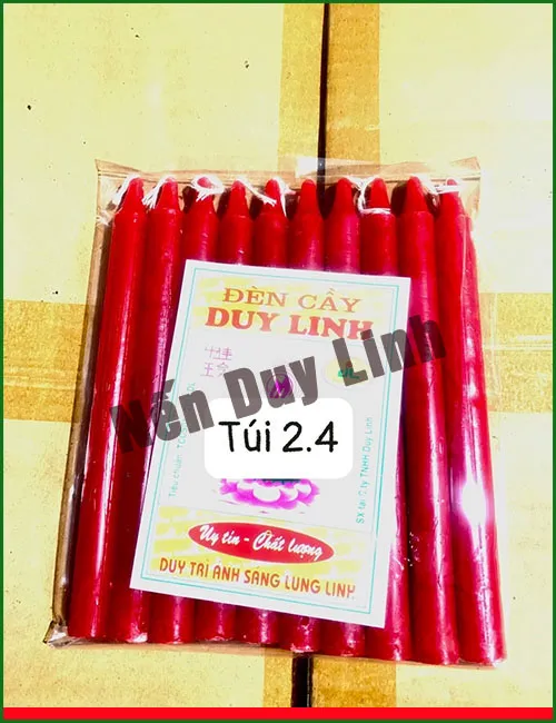 Sản phẩm NEN CAY TUI 2.4 — Nến Duy Linh - Công Ty TNHH Duy Linh — MST 0600387408