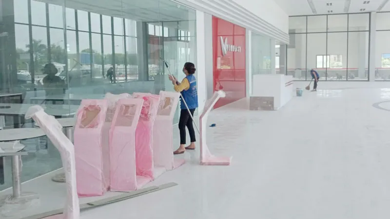 Sản phẩm ve sinh showroom vinfast thanh thanh phat 2 — Công Ty TNHH Đầu Tư Xây Dựng Và Phát Triển Dịch Vụ Vũ Duy — MST 0601160897