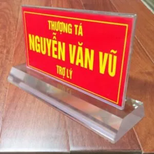 Sản phẩm bien chuc danh mica quan doi 02 600x600 300x300 — Công Ty TNHH TM Và SX MICA Gia Khánh — MST 0601200518