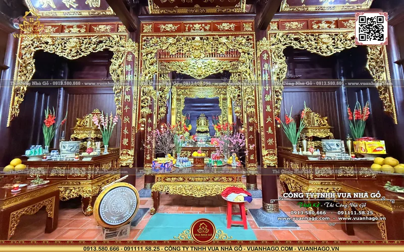 Sản phẩm nha go 3 gian anh hung thanh hoa anh vuanhago com 006 — Thiết Kế Thi Công Nhà Gỗ - Công Ty TNHH Vua Nhà Gỗ — MST 0601233785