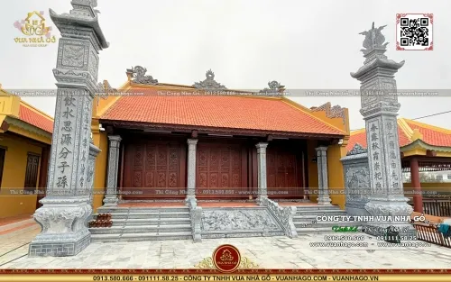 Sản phẩm nha go 3 gian anh hung thanh hoa anh vuanhago com 0019 — Thiết Kế Thi Công Nhà Gỗ - Công Ty TNHH Vua Nhà Gỗ — MST 0601233785