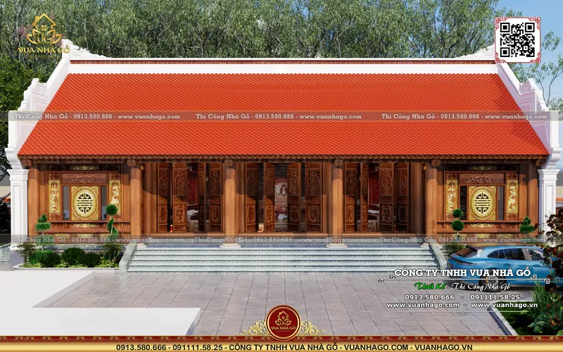 Sản phẩm 3d nha go 5 gian cac khoa nhung hung yen anh vuanhago com 002 — Thiết Kế Thi Công Nhà Gỗ - Công Ty TNHH Vua Nhà Gỗ — MST 0601233785