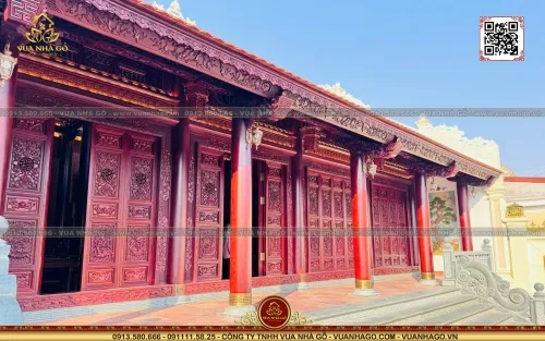 Sản phẩm nha go 5 gian cam xe lao sieu dep vua nha go 0039 — Thiết Kế Thi Công Nhà Gỗ - Công Ty TNHH Vua Nhà Gỗ — MST 0601233785