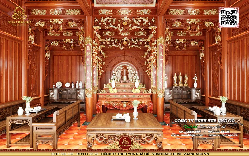 Sản phẩm nha anh tuyen y yen nam dinh vuanhago com001 — Thiết Kế Thi Công Nhà Gỗ - Công Ty TNHH Vua Nhà Gỗ — MST 0601233785