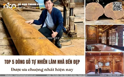 Sản phẩm go tu nhien lam nha go — Nhà Gỗ Nam Thành Phát - Công Ty TNHH Gỗ Nam Thành Phát — MST 0601256359