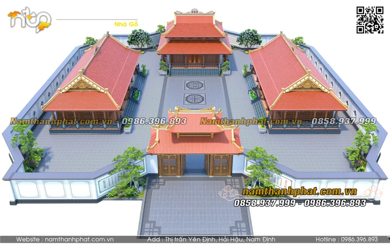 Sản phẩm kien truc tam hop vien 1 — Nhà Gỗ Nam Thành Phát - Công Ty TNHH Gỗ Nam Thành Phát — MST 0601256359