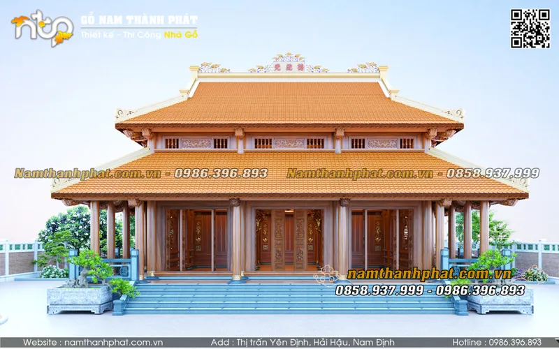 Sản phẩm mau nha go 3 gian 2 chai dep 1 — Nhà Gỗ Nam Thành Phát - Công Ty TNHH Gỗ Nam Thành Phát — MST 0601256359
