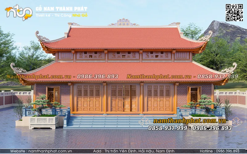 Sản phẩm nha go 5 gian 8 mai 1 — Nhà Gỗ Nam Thành Phát - Công Ty TNHH Gỗ Nam Thành Phát — MST 0601256359