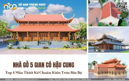 Sản phẩm nha go 5 gian co hau cung 20 — Nhà Gỗ Nam Thành Phát - Công Ty TNHH Gỗ Nam Thành Phát — MST 0601256359