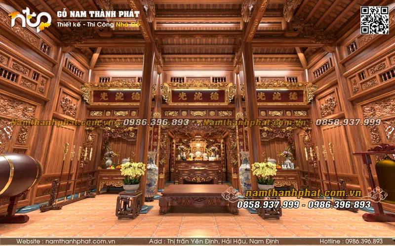 Sản phẩm noi that nha go 3 gian 4 — Nhà Gỗ Nam Thành Phát - Công Ty TNHH Gỗ Nam Thành Phát — MST 0601256359
