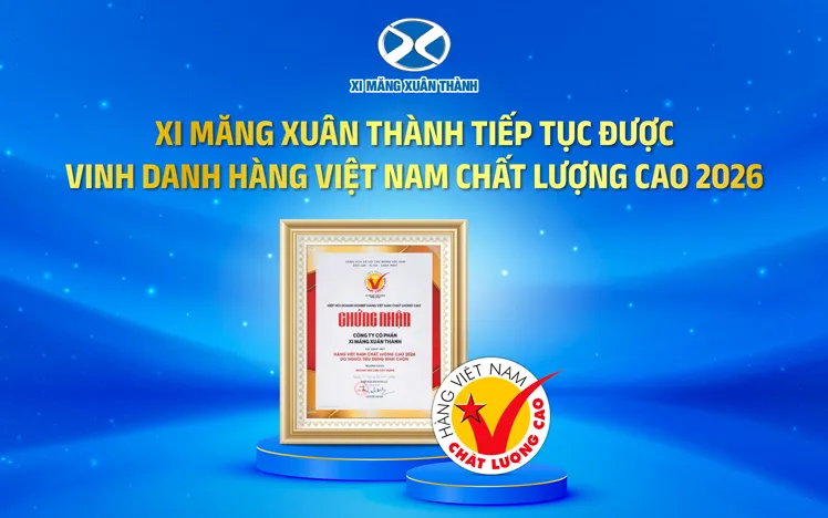 Sản phẩm xi mang xuan thanh tiep tuc duoc vinh danh hang viet nam chat luong cao — Công Ty CP Xi Măng Xuân Thành — MST 0700576529