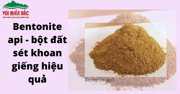 Sản phẩm Bentonite api — Công Ty CP Vôi Miền Bắc — MST 0700730322