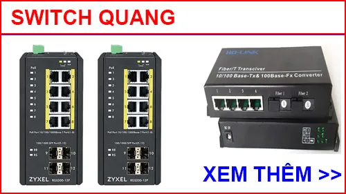 Sản phẩm Switch quang — Công Ty CP Xây Dựng Công Nghệ Thành Công — MST 0700796637