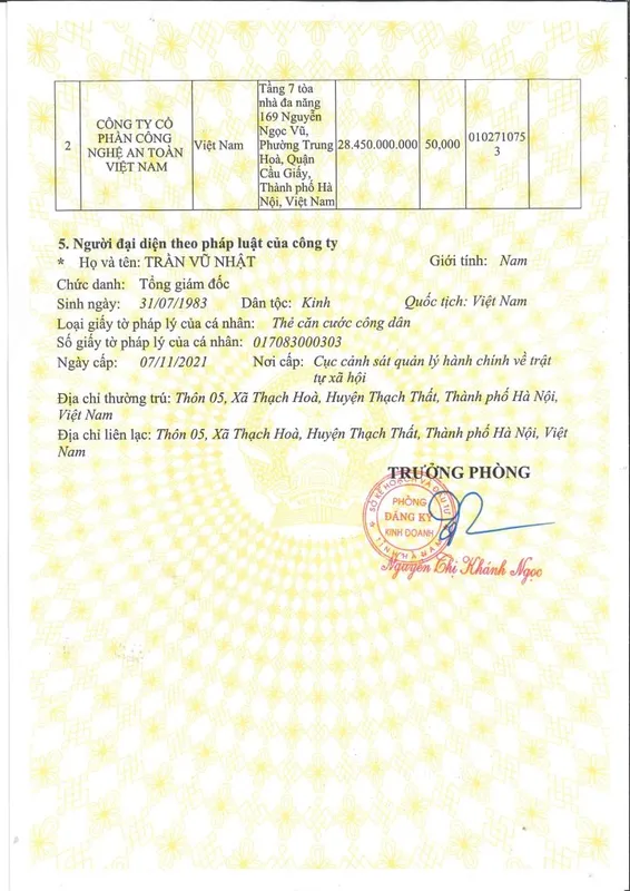 Sản phẩm Dang ky kinh doanh_page 0002 724x1024 — Nhà Sản Xuất Hệ Thống Chữa Cháy Tự Động Bằng Khí - Công Ty TNHH S-TEC Vina — MST 0700801090