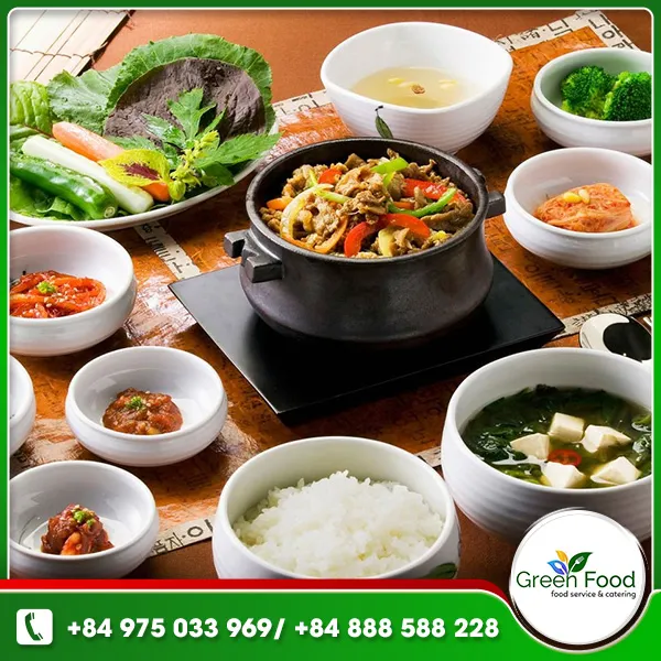 Sản phẩm Suat an han quoc — Suất Ăn Công Nghiệp Green Food - Công Ty Cổ Phần Dịch Vụ Ăn Uống Green Food — MST 0700801975