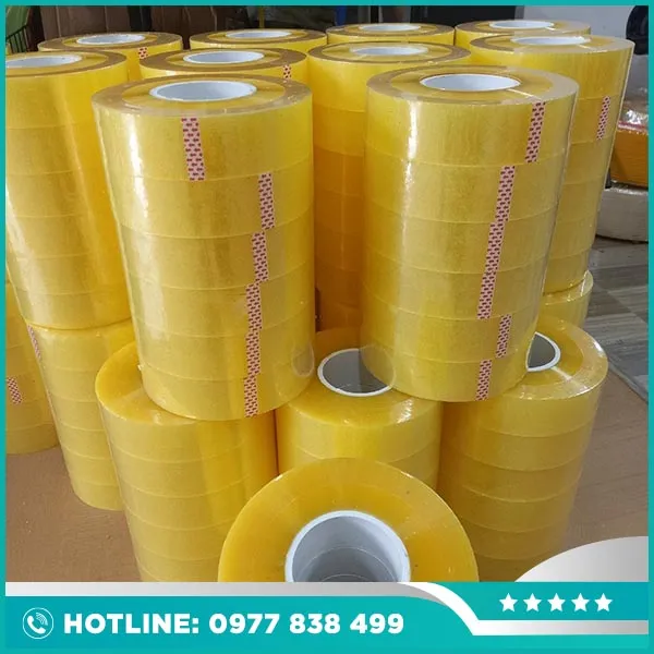 Sản phẩm Bang dinh OPP VANG CHANH 4 8Cmx0 5kg Cuon — Vật Liệu Đóng Gói Đức Lâm - Công Ty TNHH Sản Xuất Thương Mại Và XNK Đức Lâm — MST 0700806282