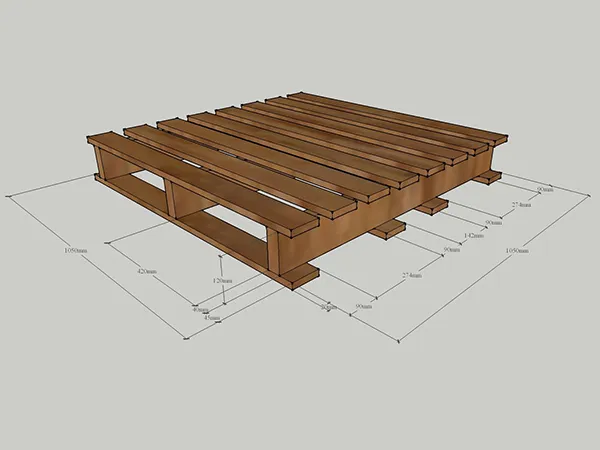 Sản phẩm pallet go KT 1050x1050x120mm — Pallet Gỗ NMS - Công Ty TNHH Công Nghệ Và Thương Mại NMS — MST 0700829466
