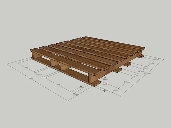 Sản phẩm pallet go KT 1100x1100x120mm — Pallet Gỗ NMS - Công Ty TNHH Công Nghệ Và Thương Mại NMS — MST 0700829466