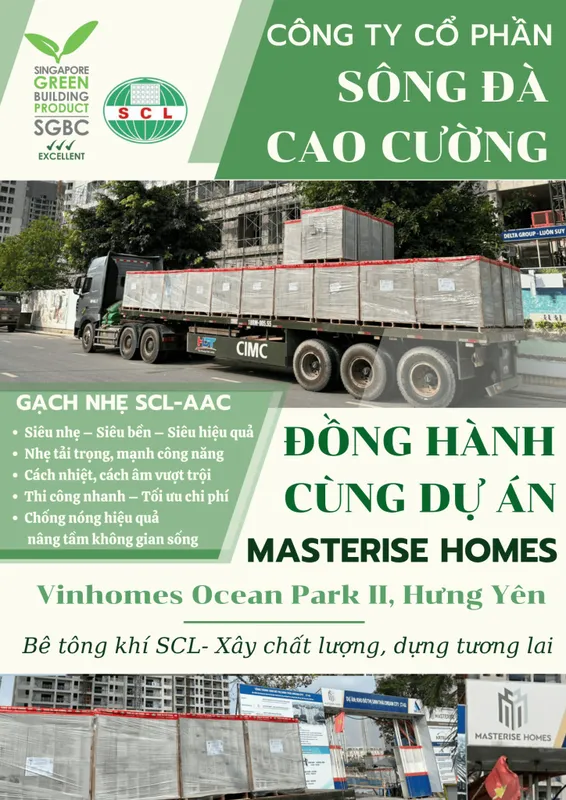 Sản phẩm สีขาว สีเขียว เรียบง่าย ภาพถ่าย คอนโดมิเนียม โปสเตอร์ 724x1024 — Công Ty Cổ Phần Sông Đà Cao Cường — MST 0800376530