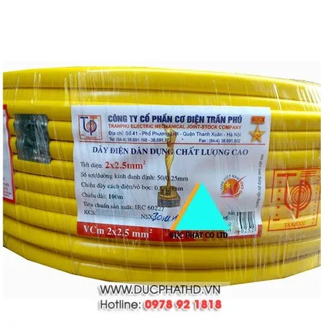 Sản phẩm day dien tran phu — Công Ty TNHH Một Thành Viên Đức Phát — MST 0800450449