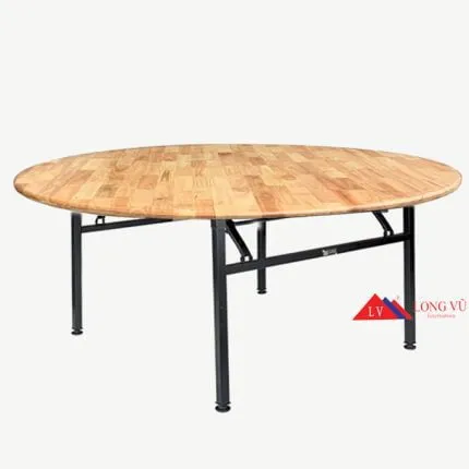 Sản phẩm ban tron 1m4 1m6 1m8 tiec cuoi go cao su tu nhien 1 430x430 — Công Ty TNHH MTV Sản Xuất Thương Mại Dịch Vụ Long Vũ — MST 0800813406