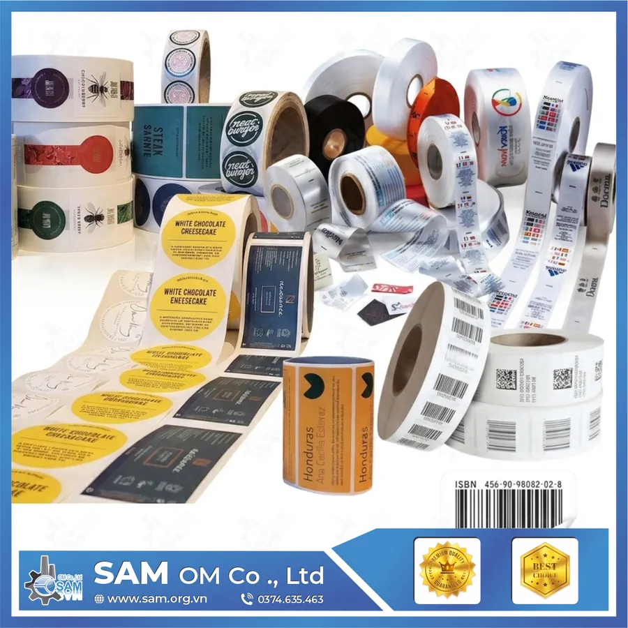 Sản phẩm sp tem decal — Công Ty TNHH Một Thành Viên Sản Xuất Và Thương Mại Sam — MST 0800848631