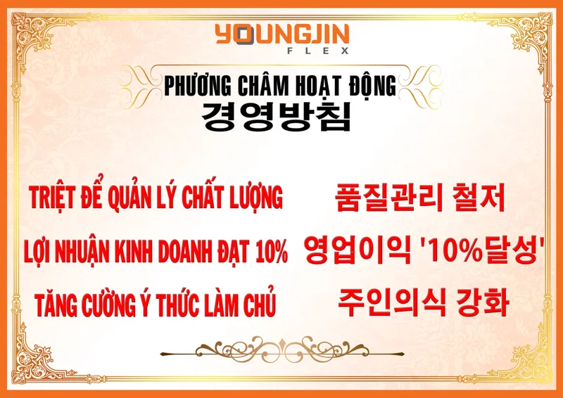 Sản phẩm 3 pc hoạt động — Công Ty TNHH YoungJin Vina Flex Việt Nam — MST 0800923631