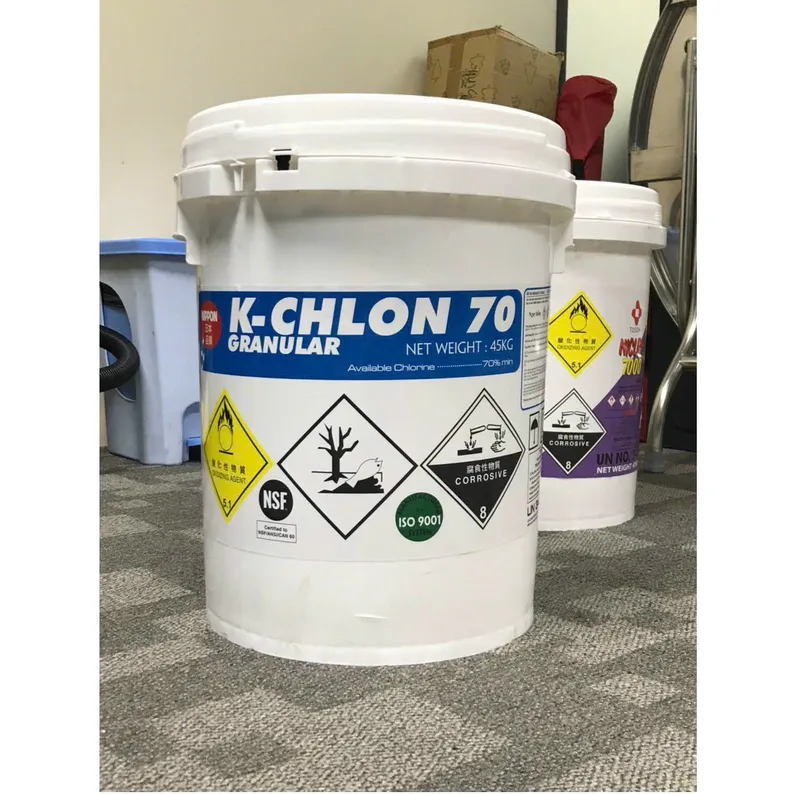 Sản phẩm Clorin hàm lượng 70 nhãn K Clo — Hóa Chất Hải Dương - Công Ty CP Dầu Khí Hải Dương — MST 0801036953