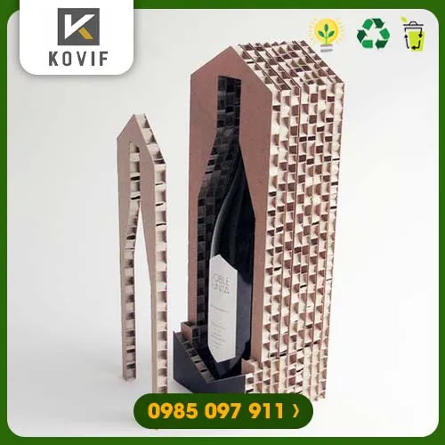 Sản phẩm khuon dung chai giay to ong — Thanh Nẹp Góc, Giấy Tổ Ong Honeycomb Paper Kovif - Chi Nhánh Công Ty TNHH Kovif — MST 0801148350