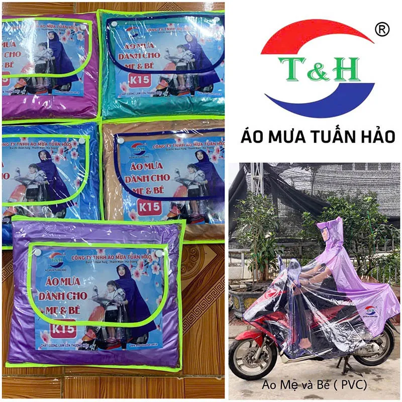 Sản phẩm ao mua danh cho me va be — áo Mưa Tuấn Hảo - Công Ty TNHH áo Mưa Tuấn Hảo — MST 0801211838