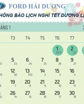 Sản phẩm thong bao nghi tet duong lich cua dai ly hai duong ford 270x334 — Công Ty TNHH Đầu Tư Và Dịch Vụ Ô Tô Hải Dương — MST 0801224562