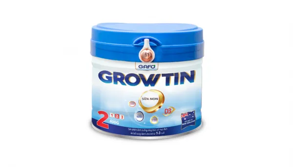 Sản phẩm growtin 2 san pham dinh duong cong thuc voi muc dich an bo sung danh cho tre tu 1 3 tuoi lon 400g 600x343 — Công Ty Cổ Phần Công Nghệ Dinh Dưỡng Hoha — MST 0801355766