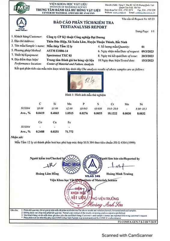 Sản phẩm 0006 — Công Ty CP Kỹ Thuật Công Nghiệp Đại Dương — MST 0900783201