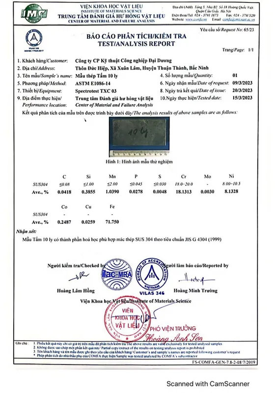 Sản phẩm 0007 — Công Ty CP Kỹ Thuật Công Nghiệp Đại Dương — MST 0900783201