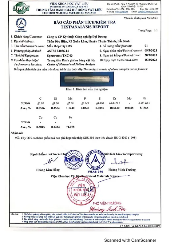 Sản phẩm 0008 — Công Ty CP Kỹ Thuật Công Nghiệp Đại Dương — MST 0900783201