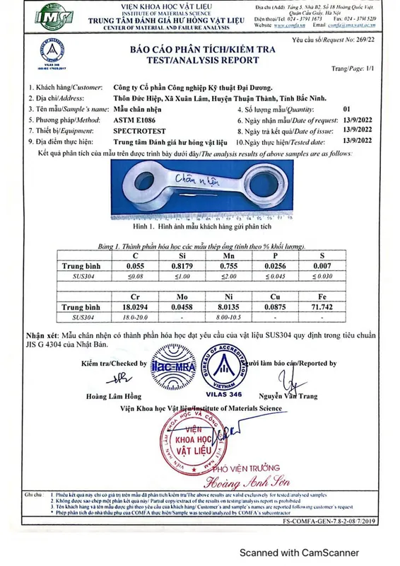 Sản phẩm 0009 — Công Ty CP Kỹ Thuật Công Nghiệp Đại Dương — MST 0900783201