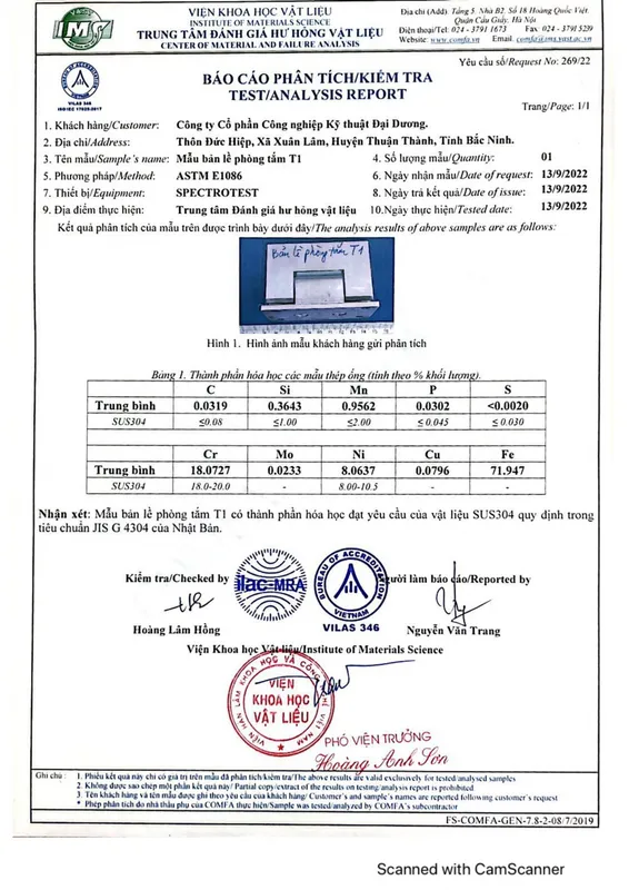 Sản phẩm 0010 — Công Ty CP Kỹ Thuật Công Nghiệp Đại Dương — MST 0900783201